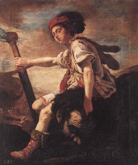 FETI, Domenico David with the Head of Goliath Spain oil painting art